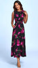 A2524 Texas Black & Pink Floral Hater Dress