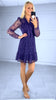 A2617 Vicky Purple Lace Dress