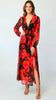 A2734 Red Print Dilys Dress