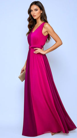 2 tone pink dress Pink tan 2-tone colorblock zigzag 80s New Wave dress XS-S