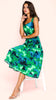 A2813 Winnie Green Floral Dress