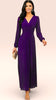 A2867 Valentina Purple Corset Pleat Dress