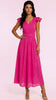 5-A2989B Eyelet Pink Midi Dress