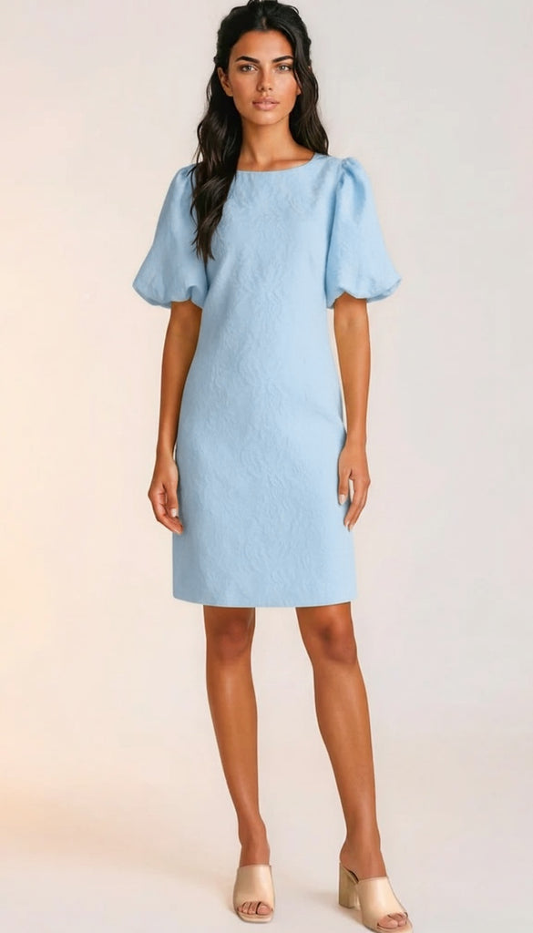 A3045 Sky Blue Verity Shift Dress