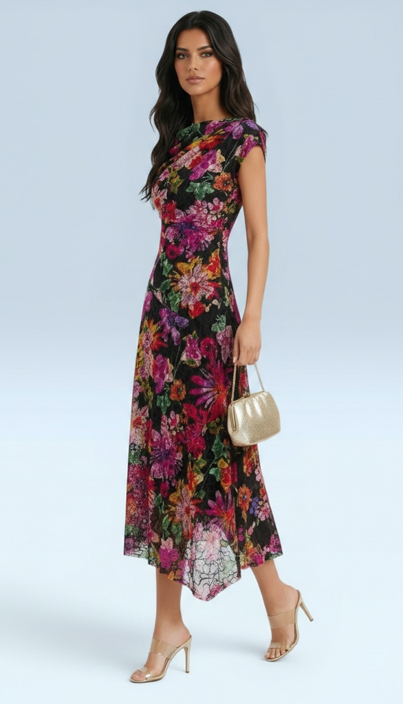 A3124 Mica Multi Asymmetrical Dress