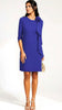 A3114 Josetta Blue Chiffon Shift Dress