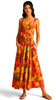 A3139 Litty Orange Print Dress