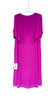 A3144 Magenta Cold Shoulder Shift Dress