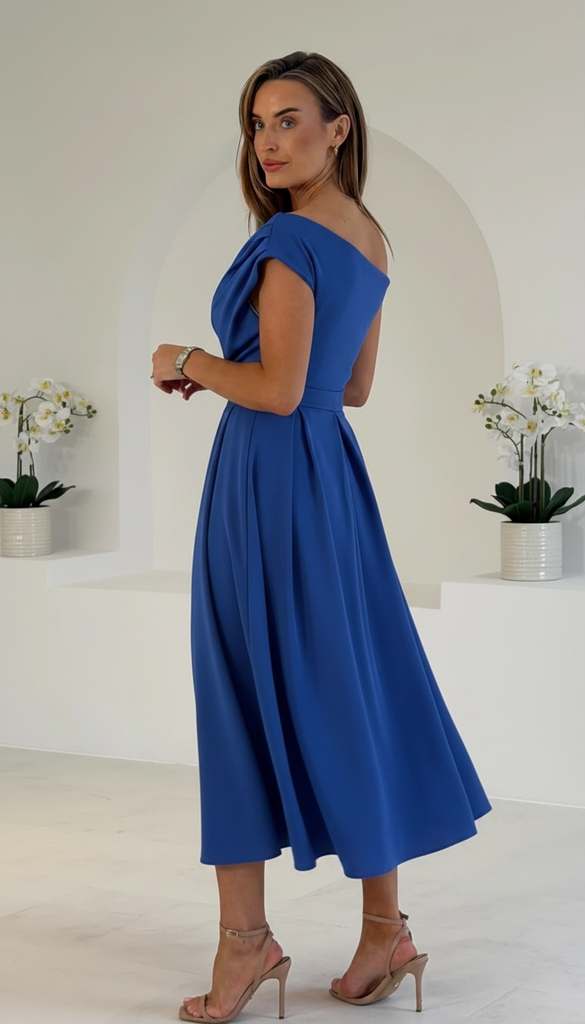 A3177 Niamh Royal Asymmetrical Dress