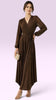 A3282 Elisa Brown Sparkle Asymmetrical Dress