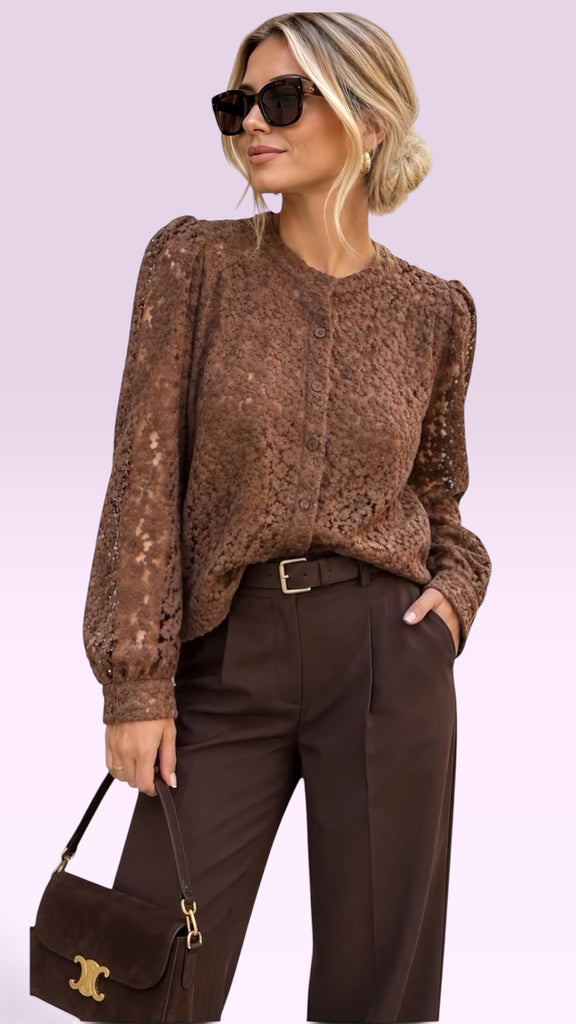 A3283 Rhonda Lace Blouse