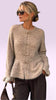 A3278 Beige Peplum Knit