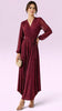 A3292 Elisa Wine Sparkle Asymmetrical Dress
