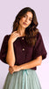 A3294 Deep Burgundy Brocade Jacket