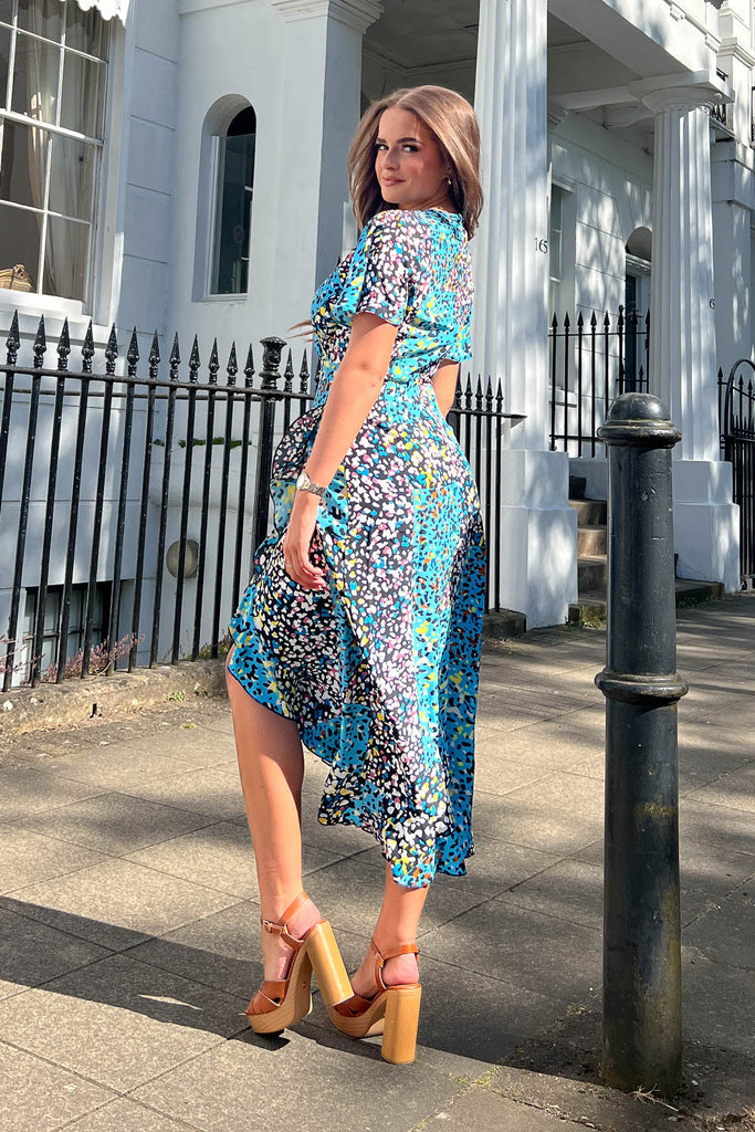A0881 Quinn Aminal Print Dress