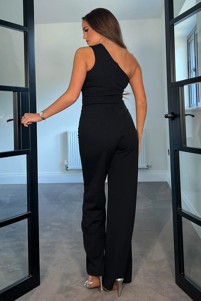 A0838 - (SIZE 18 ONLY) - Sophia One Shoulder Jumpsuit