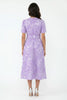 A3143 Lavender Embossed Flare Dress