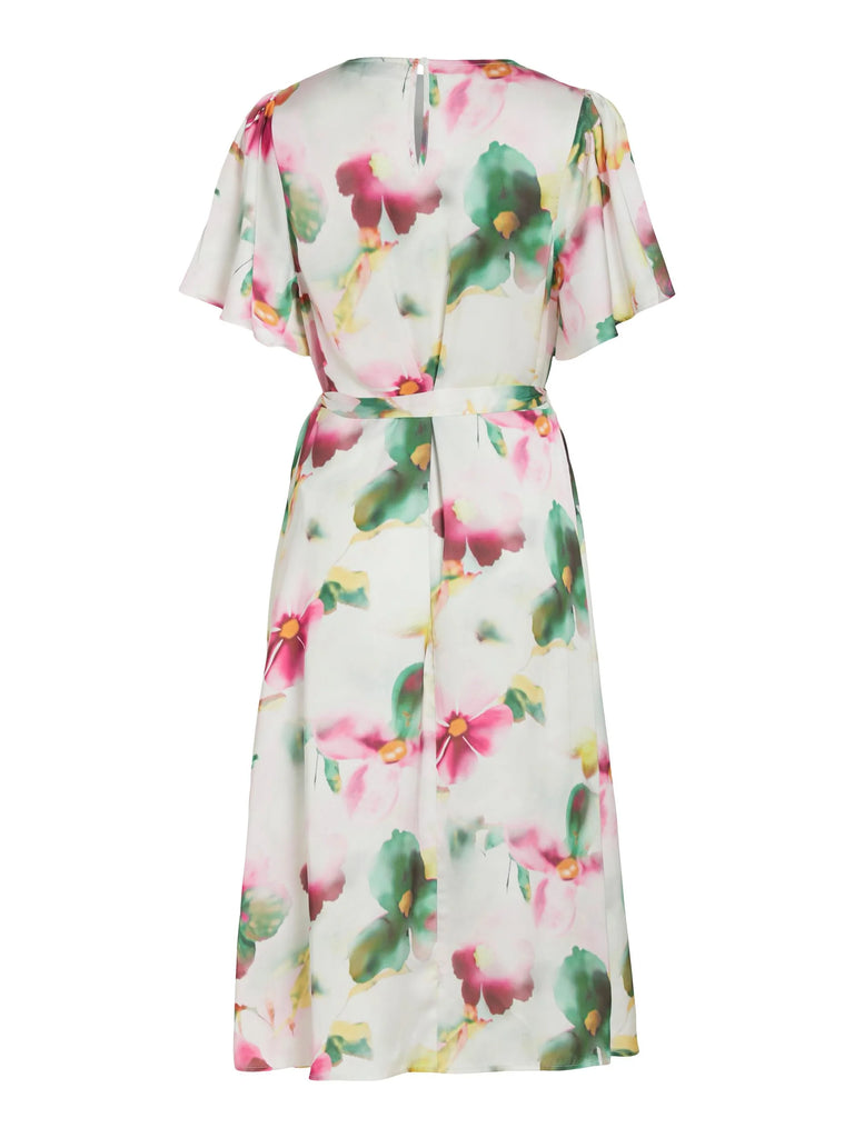 1-A0827 Vivialin Floral Midi Dress