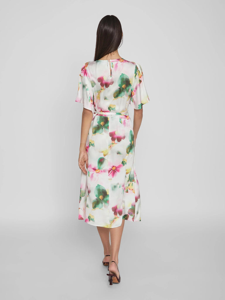 1-A0827 Vivialin Floral Midi Dress