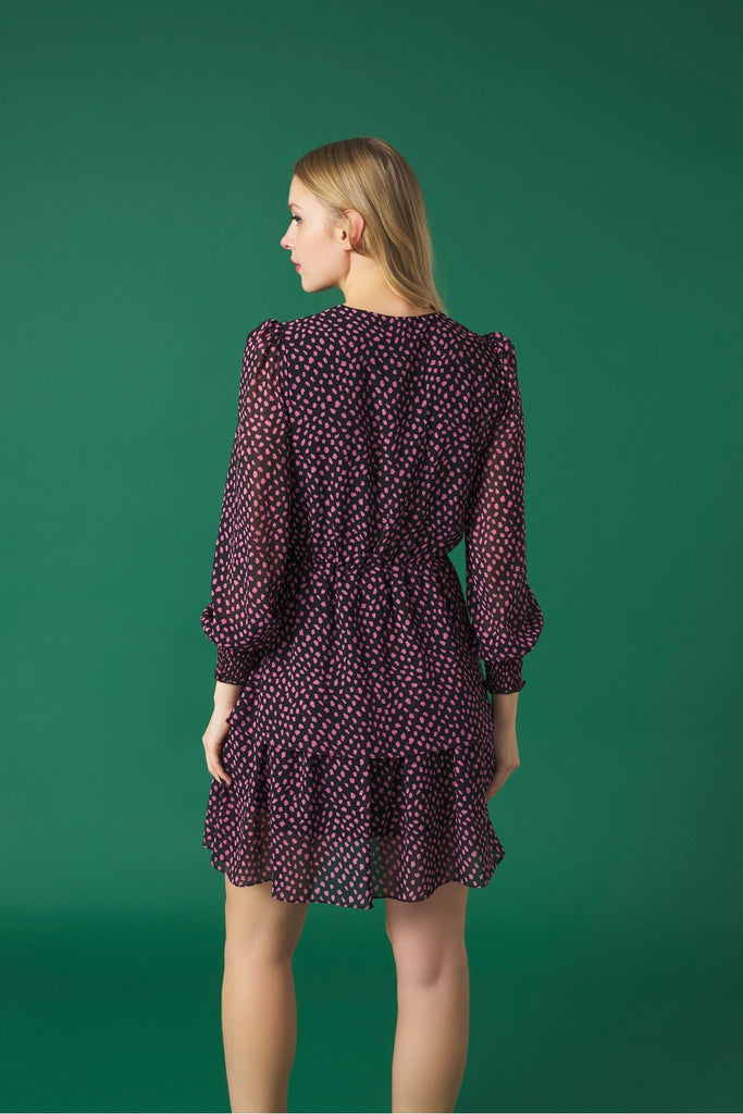 A0992 Vivien Flounce Dress