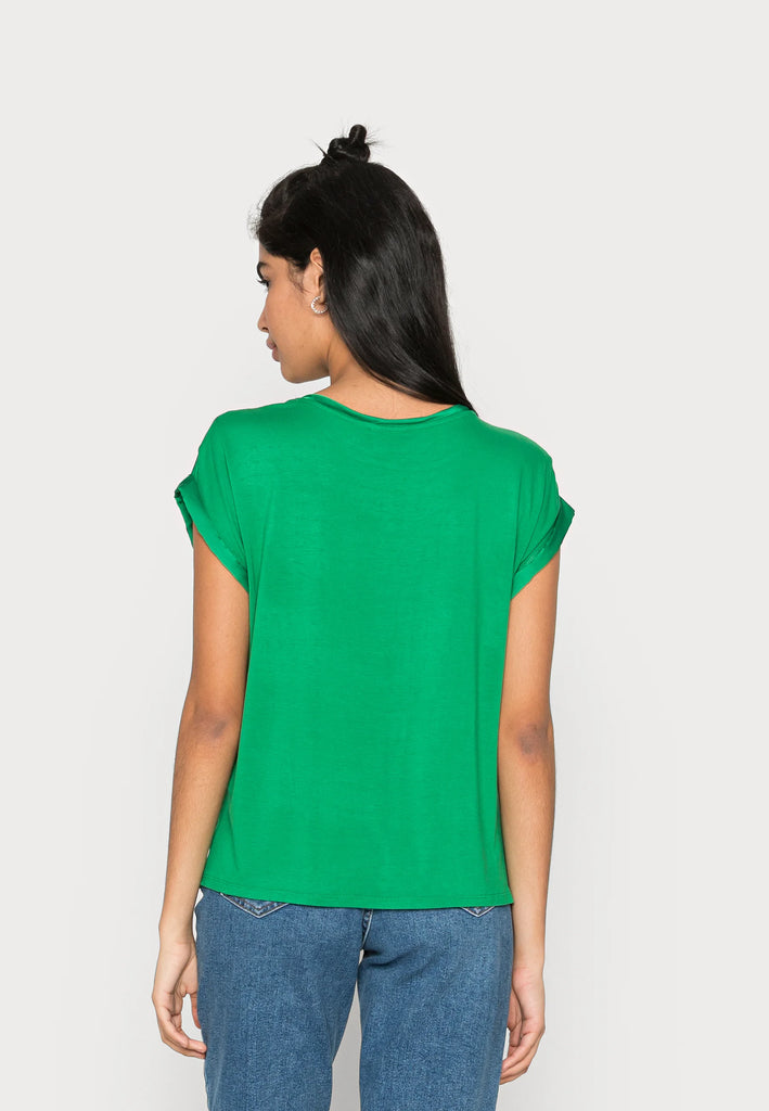 A0803 - (SIZES 12,14,16) - Viellette Satin Top Green