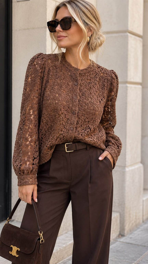 A3283 Rhonda Lace Blouse