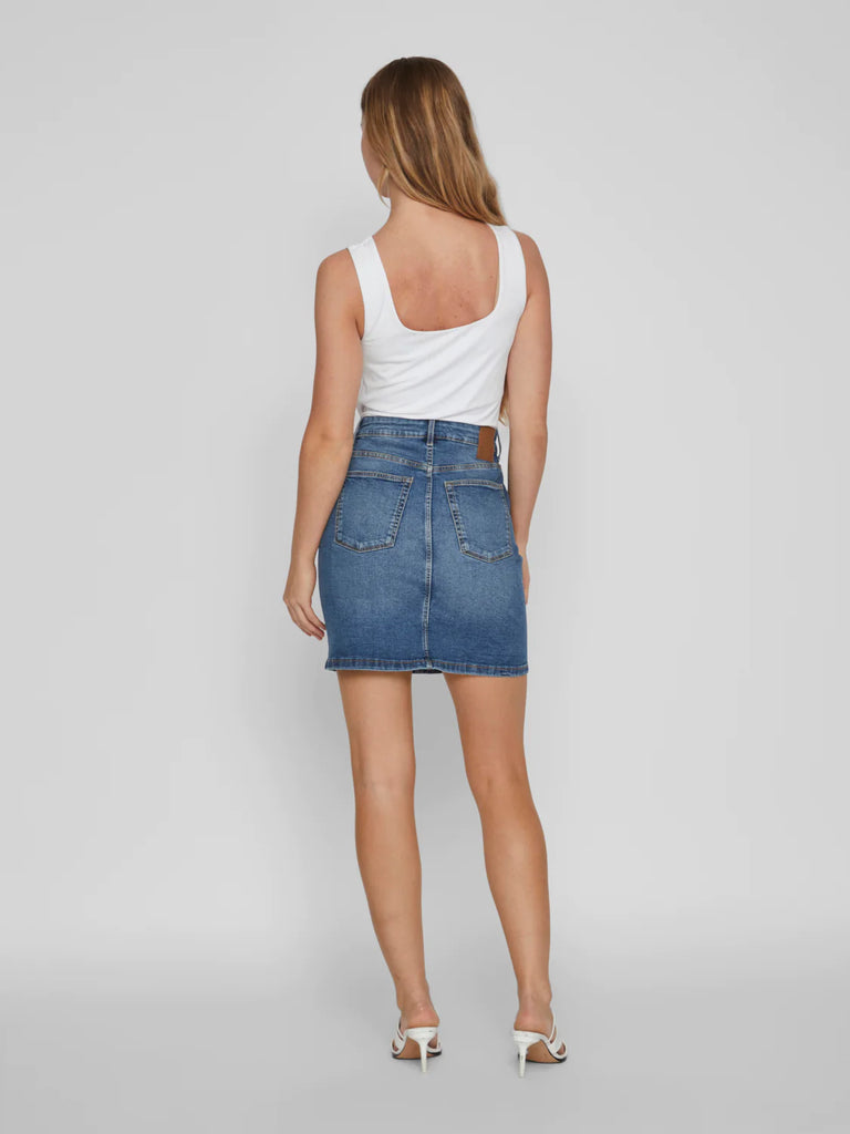 A0766 Vijo Denim Skirt Medium Blue