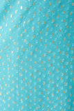 A0726 Sian Gold Foil Spot Dress in Turquoise