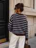 A3172 Claudia Brown Stripe Cardi