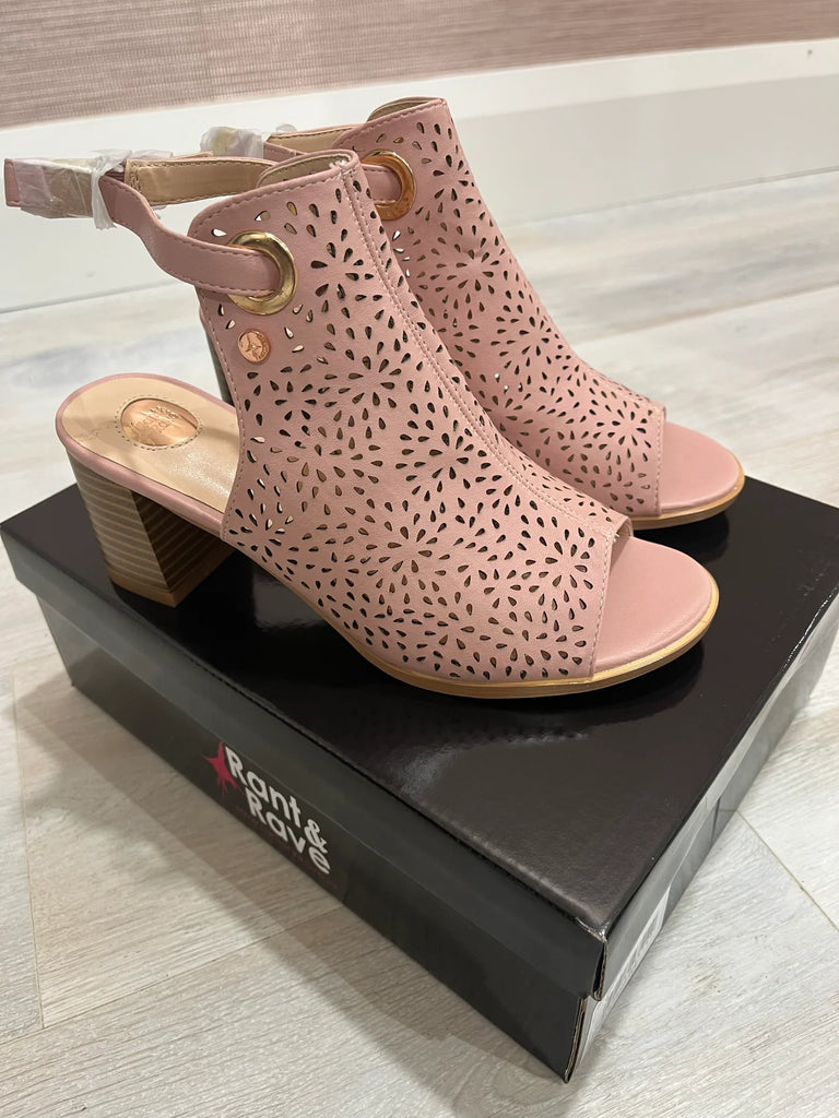 A1400GGG Beatrice Pink Peep Toe Boot