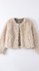 A3286 Zelda Beige Fur Jacket