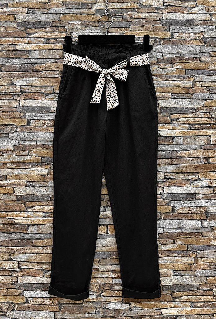 A3178 Black Chino Cotton Trousers
