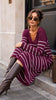 A3201 Burgundy Fine Knit Day Dress