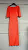 A3085 Una Orange Drape Dress