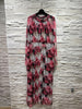 A3274 Maria Floral High Neck Dress