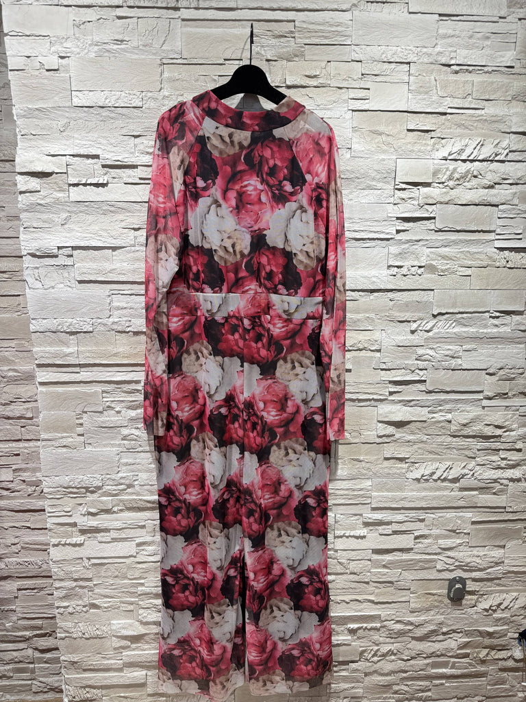 A3274 Maria Floral High Neck Dress