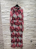 A3274 Maria Floral High Neck Dress