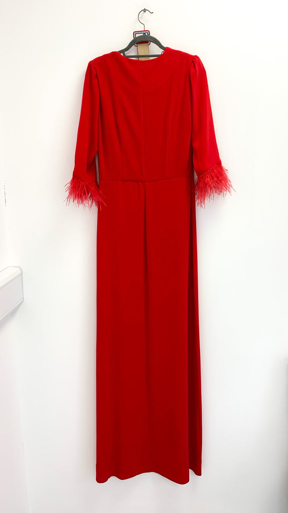 5-A1941 Red 2 Piece Trouser Set