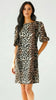 A2723 Verity Leopard Shift Dress