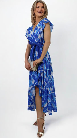 A2344 Adette Baby Pink Floral Shift Dress