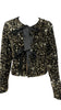 A2685 Gold Sequin Bow Jacket