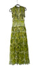 A2930 Lime Print Malva Flounce Maxi Dress