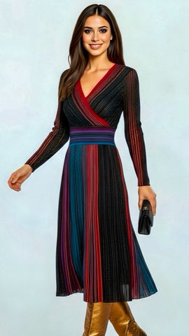 4-A2199 Hope & Ivy Kara Wrap Dress