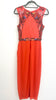 1-A1578 Coral Mimi Beaded Drape Dress