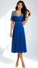 4-A2880 Malio Royal Embellished Flare Dress