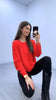 4-A2538 Freretta Orange Knit Top