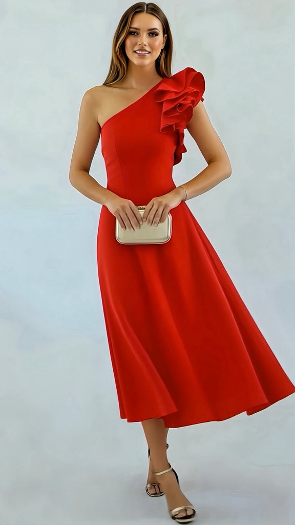 A2672 Esme Red Flare Dress