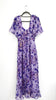 5-A2435 Heidi Lilac Floral Rouched Dress