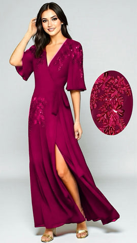 A2651 Maire Multi Print Midi Dress