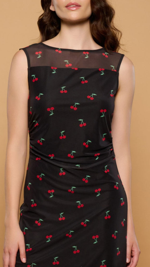 A2925 Black Cherry Dress